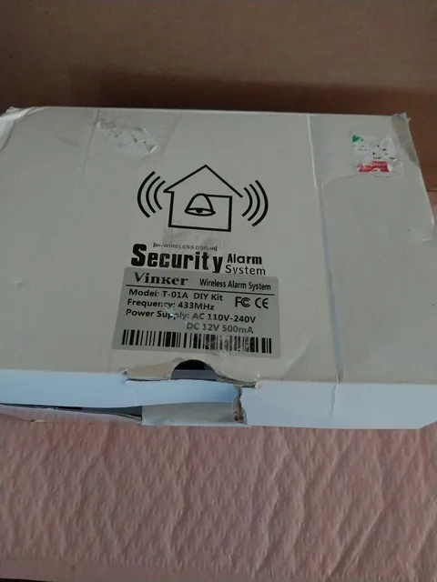 Vinker T-01A Wireless Home/Office/Shop Security Alarm System Kit,.. DIY Open Box