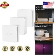 Wyze Climate Sensor 3pk, Accurate Temp & Humidity, 500ft Range, Long Battery