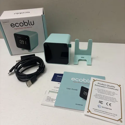 Ecosense EB100 EcoBlu Home Radon Detector - Open Box