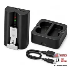 1 Pack 6040mAh Replacement Battery with Charger Station for Ring Doorbell &