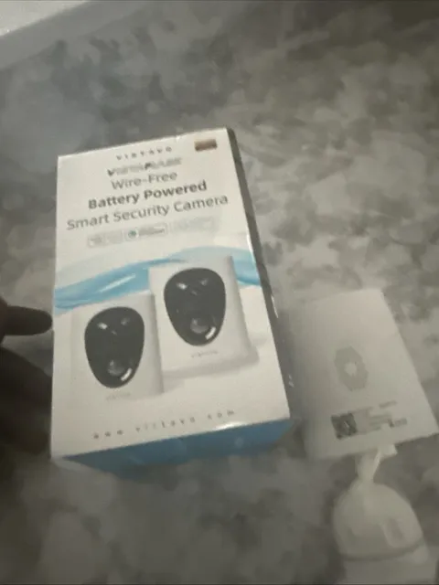 Vistavo Wire-Free Battery Powered Smart Security Camera 2-Pack Wi-Fi Alexa