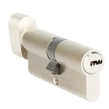 Locks- Euro Profile Cylinder, high Security Lock 70mm (30/10/30) Satin Nickle