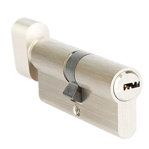 Locks- Euro Profile Cylinder, high Security Lock 70mm (30/10/30) Satin Nickle