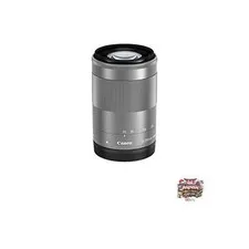 Canon EF-M55-200mm F4.5-6.3 IS STM Telephoto Zoom Lens Silver Mirrorless Camera