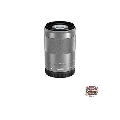 Canon EF-M55-200mm F4.5-6.3 IS STM Telephoto Zoom Lens Silver Mirrorless Camera