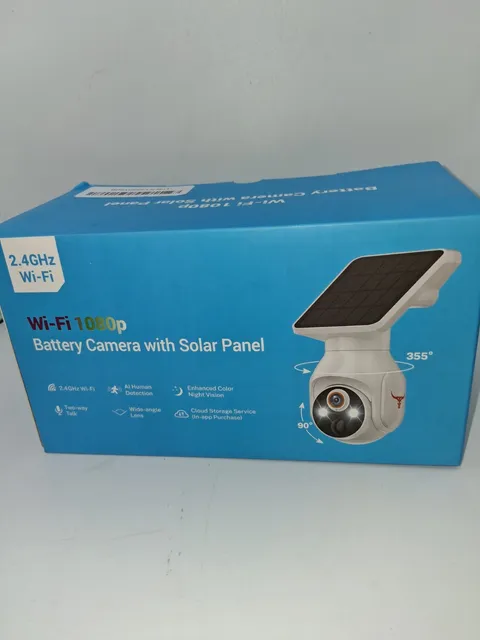 1080p Wi-Fi 2.4GHz Battery Solar Security Camera Indoor/Outdoor Q50W