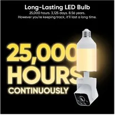 Alexa/Google Assistant Compatible Bulb Cam