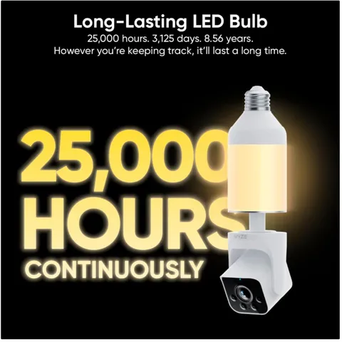 Alexa/Google Assistant Compatible Bulb Cam