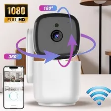 2x Camaras De Seguridad Wifi Casa Exterior Inalambrica Con Vision Nocturna 1080P