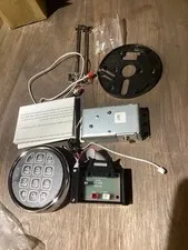 Gun Safe Lock Replacement with 2 Override Keys & Solenoid Black Keypad Safe Lock