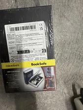 Homesafe BookSafe Hidden Metal Book Safe Key Lock Gray 180x115x55mm