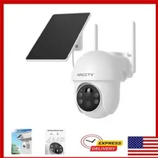 ARCCTV Solar Security Camera 4MP 2.5K HD Wireless Outdoor Night Vision