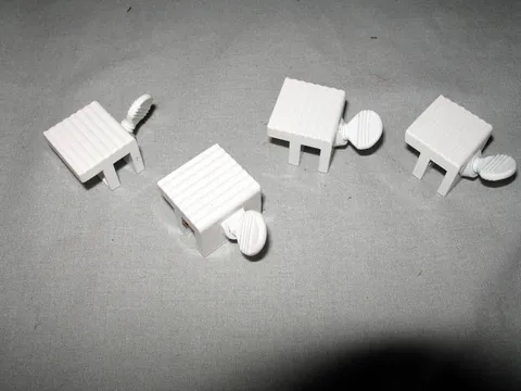 4 Pk Home Depot Sash Lock w/ Thumb Screw White Die Cast
