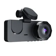 3 Camera Dash Cam Car DVR Front Rear Inside Driving Video Recorder Night Vision