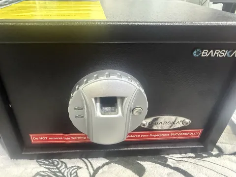 HQ100 0.69 Cu. Ft. Steel Biometric Keypad Safe with Digital Keypad, Black