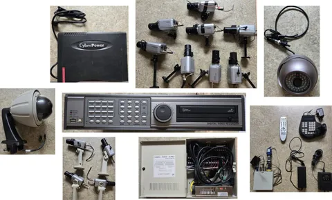 Security Cameras / CCTV System - PTZ, IR, Optical (12), Recorder, more
