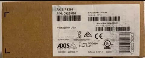 Axis P1264 Discreet Pinhole Security Camera 0925-001 NEW SEALED USA SELLER