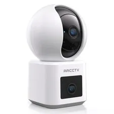 Dual Lens Indoor , 2.5K WiFi 6 Pet with App, 360° Dog for Home , 5GHz Wireles...