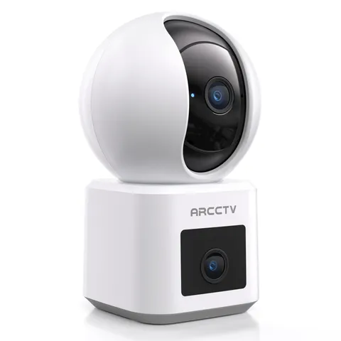 Dual Lens Indoor , 2.5K WiFi 6 Pet with App, 360° Dog for Home , 5GHz Wireles...