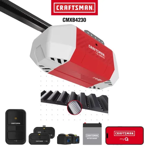 Craftsman 3/4 Hp Belt Drive Wifi Compatible Smart-Enabled Garage Door Opener
