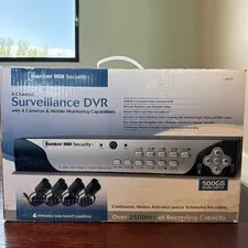 Bunker Hill Security 4-Channel 4-Camera Surveillance DVR 500GB Model 68332 Open