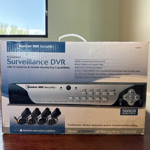 Bunker Hill Security 4-Channel 4-Camera Surveillance DVR 500GB Model 68332 Open