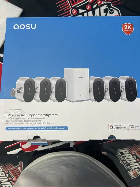 aosu Outdoor Security Cameras Wireless Home Surveillance 6 Pack