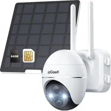 4G LTE Cellular Solar Security Camera Wireless Outdoor,No Wifi Battery Powered C