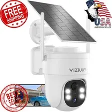 VIZIUUY 3MP Solar Security Camera 1PK