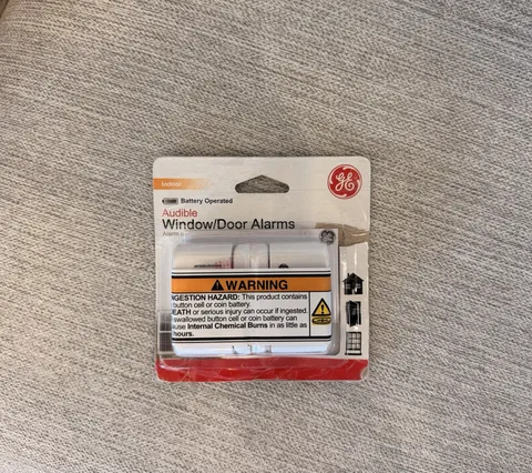 GE Indoor Security Audible Window/Door Alarms 2-Pack Sensor NEW