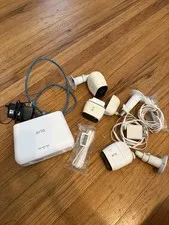 Arlo Pro Camera System 3- Camera Lot Plus Extra Accessories  And Extra Camera