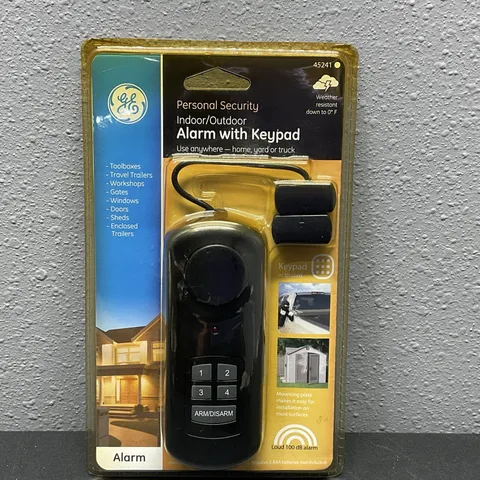 GE PERSONAL SECURITY INDOOR/ OUTDOOR ALARM WITH KEYPAD Brand New Sealed