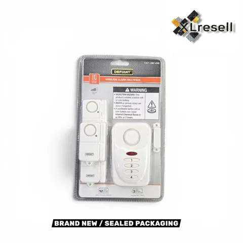 Defiant Wireless Home Security Door/Window Alarm Kit # THD-WK