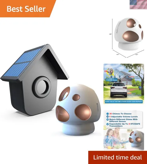 Long Range Wireless Driveway Security Alarm - Expandable Motion Sensor Solution