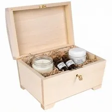 Creative Deco Large Wooden Jewelry Box | Lockable Storage Box with Lock & Key...