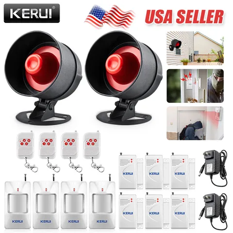 KERUI Wireless Home Burglar Alarm System Anti-theft Garage Siren Security Alert