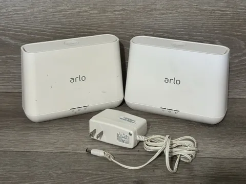 Lot of 2 UNTESTED Netgear Arlo Pro Base Station VMB4000 with 1 Power Cord Only