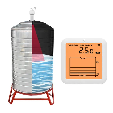 Smart Water Level Sensor Ultrasonic Meter For Flooding Leak Monitoring With CHU