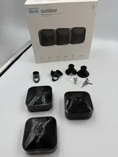 Blink BCM00401U Black 3rd Gen Wireless Security Camera Lot Of 3 (Parts/Repair)