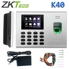 K40 ZKteco DC12V 1.5A W/Battery Fingerprint Time Attendance System Biometric
