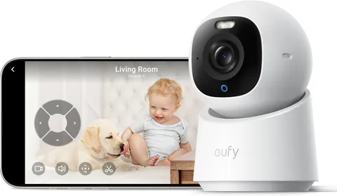 Eufy Indoor Security Camera 2K WiFi Pan & Tilt Smart Home Camera used