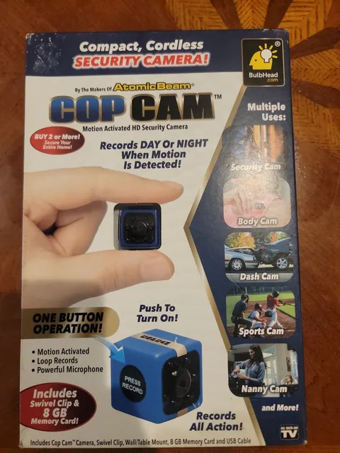 Atomic Beam M17697 Cop Cam Mini Wireless Security Camera
