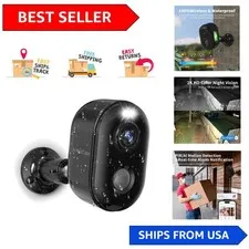 Wireless 2K Security Camera - Battery Powered,  Weatherproof, Night Vision