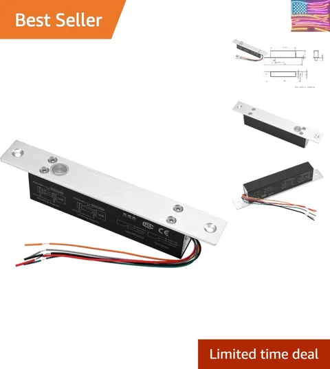 Electric Drop Bolt Lock Deadbolt Fail-Safe NC Mode 12V DC for Narrow Door Acc...