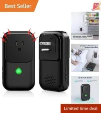 Power Failure Alarm Battery Powered 7 Sirens 110dB Adjustable LED 12H