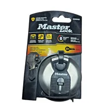 Master Lock M40XKAD Magnum Heavy Duty Stainless Steel Discus Padlock with Key