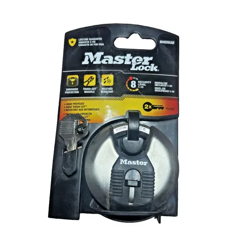 Master Lock M40XKAD Magnum Heavy Duty Stainless Steel Discus Padlock with Key