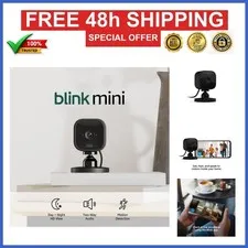 Blink Mini Indoor Smart Security Camera 1080p HD Night Vision