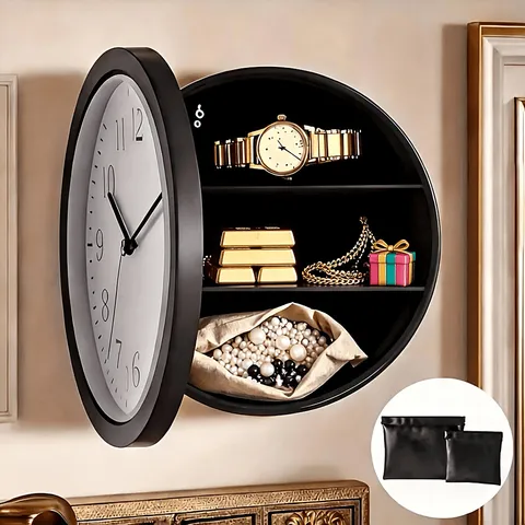 Multifunctional Concealed Coin Safe. Wall-Mounted Security Vault. Ideal for Use 