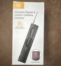 CoolMouse X13 Wireless Hidden Camera Detector Viewfinder LED, Black